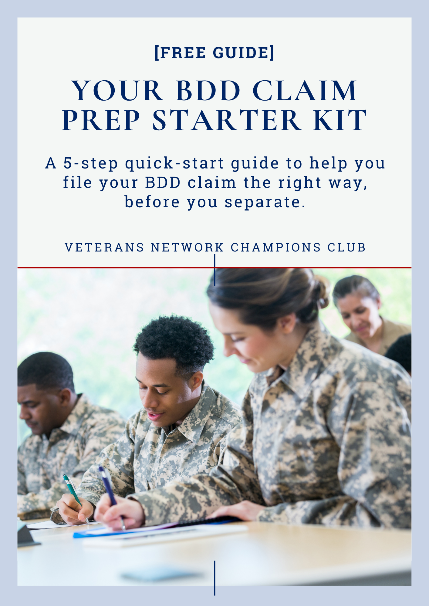 cover page for the free BDD checklist